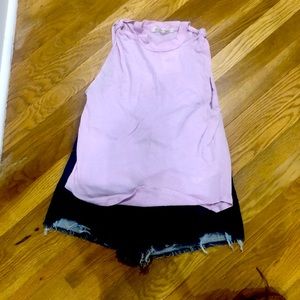 Free People blush lilac tank